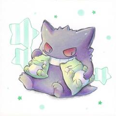 SOLD OUT ポケモン☆みがわりとゲンガー☆自作イラスト.*